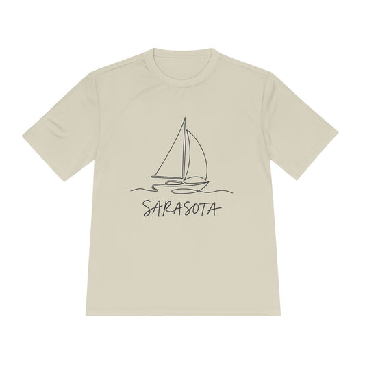 Sarasota Sailboat Tee — Lightweight Moisture‑Wicking Performance Shirt