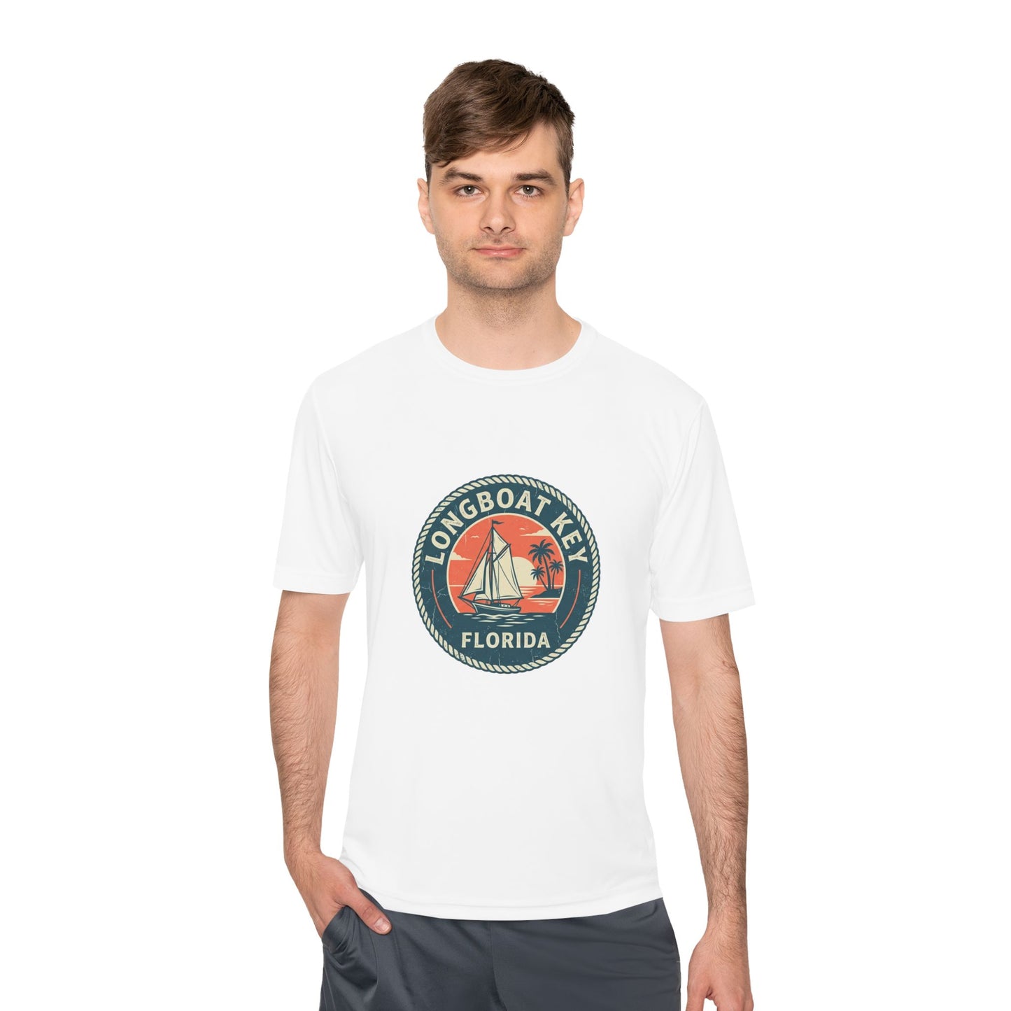 Longboat Key Florida Sailboat Tee — Vintage Coastal Vacation T-Shirt