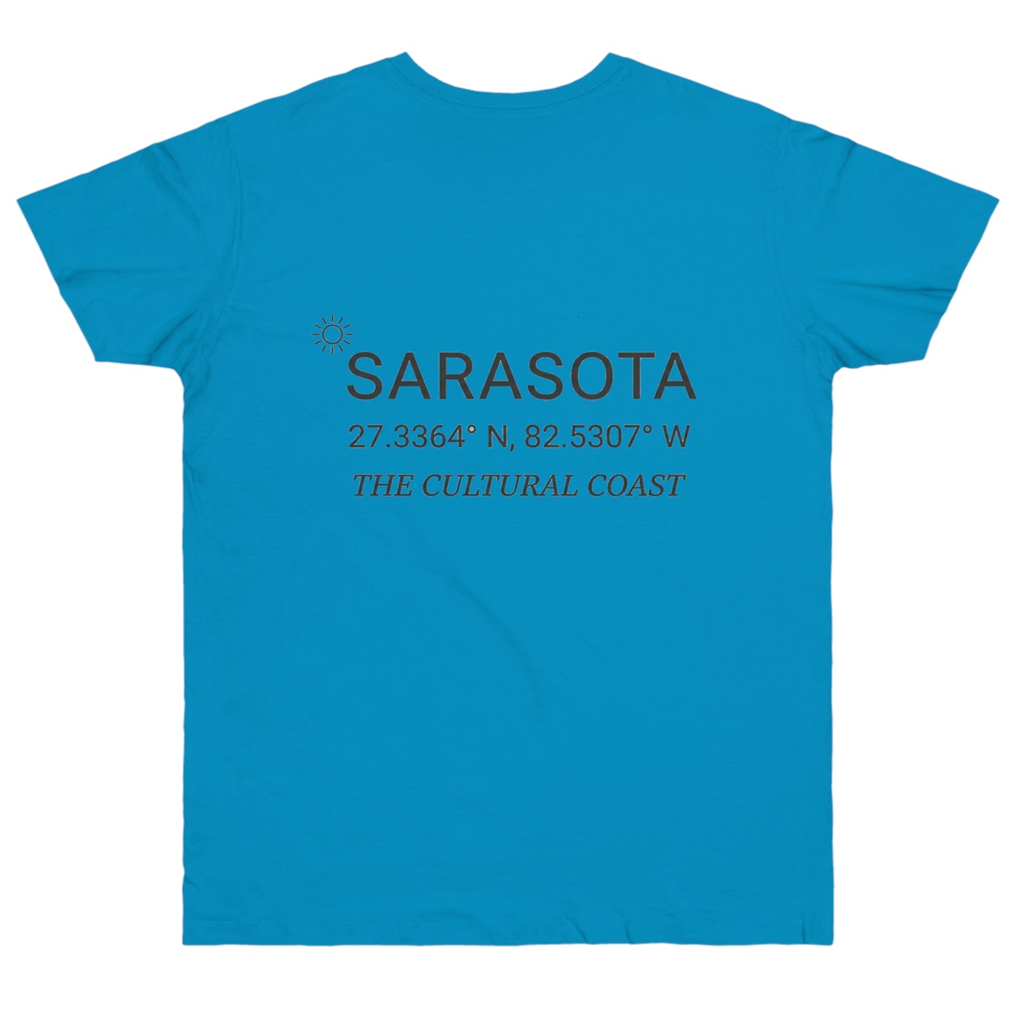 Sarasota Sailboat T-Shirt — 'Sarasota' Coordinates & The Cultural Coast Tee