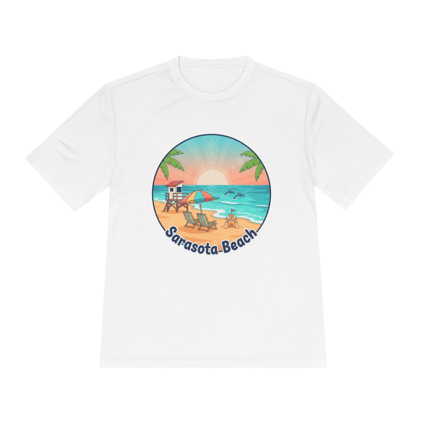 Sarasota Beach Sunset Tee — Coastal Vacation Moisture‑Wicking Shirt