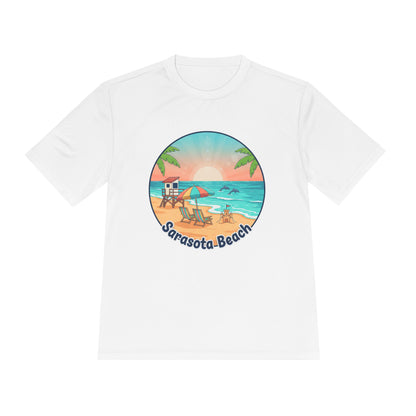 Sarasota Beach Sunset Tee — Coastal Vacation Moisture‑Wicking Shirt