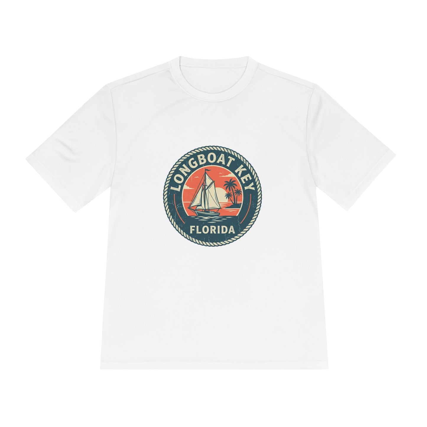 Longboat Key Florida Sailboat Tee — Vintage Coastal Vacation T-Shirt