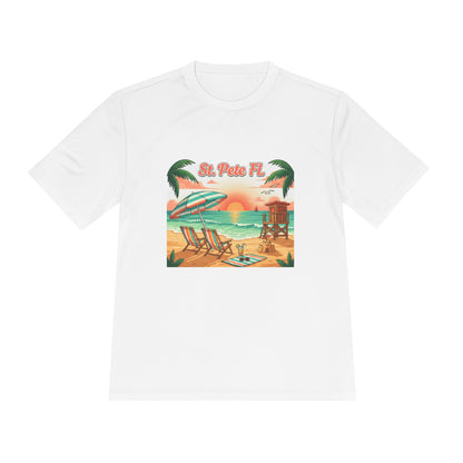 St. Pete FL Sunset Beach Tee — Tropical Palm Beach Vacation Shirt