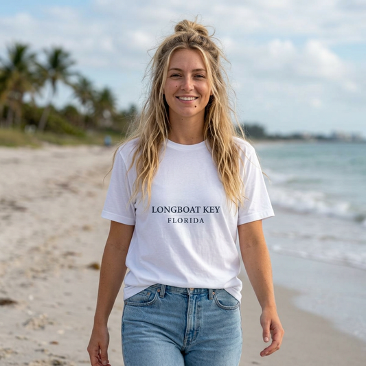 Longboat Key Florida Moisture-Wicking Tee — Coastal Vacation Shirt