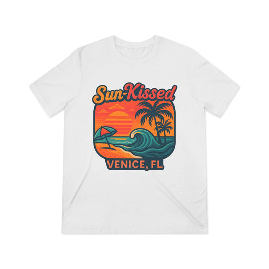 Sun-Kissed Triblend Tee, Beachwear, Summer Vibes, Casual Outfit, Venice FL Souvenir, Travel Gift
