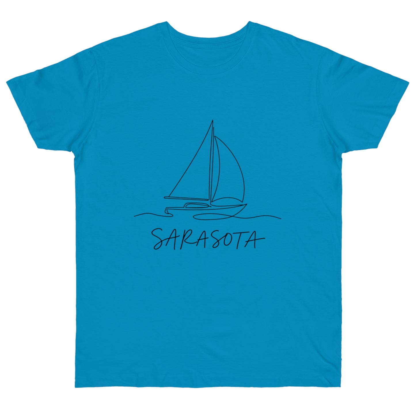 Sarasota Sailboat T-Shirt — 'Sarasota' Coordinates & The Cultural Coast Tee