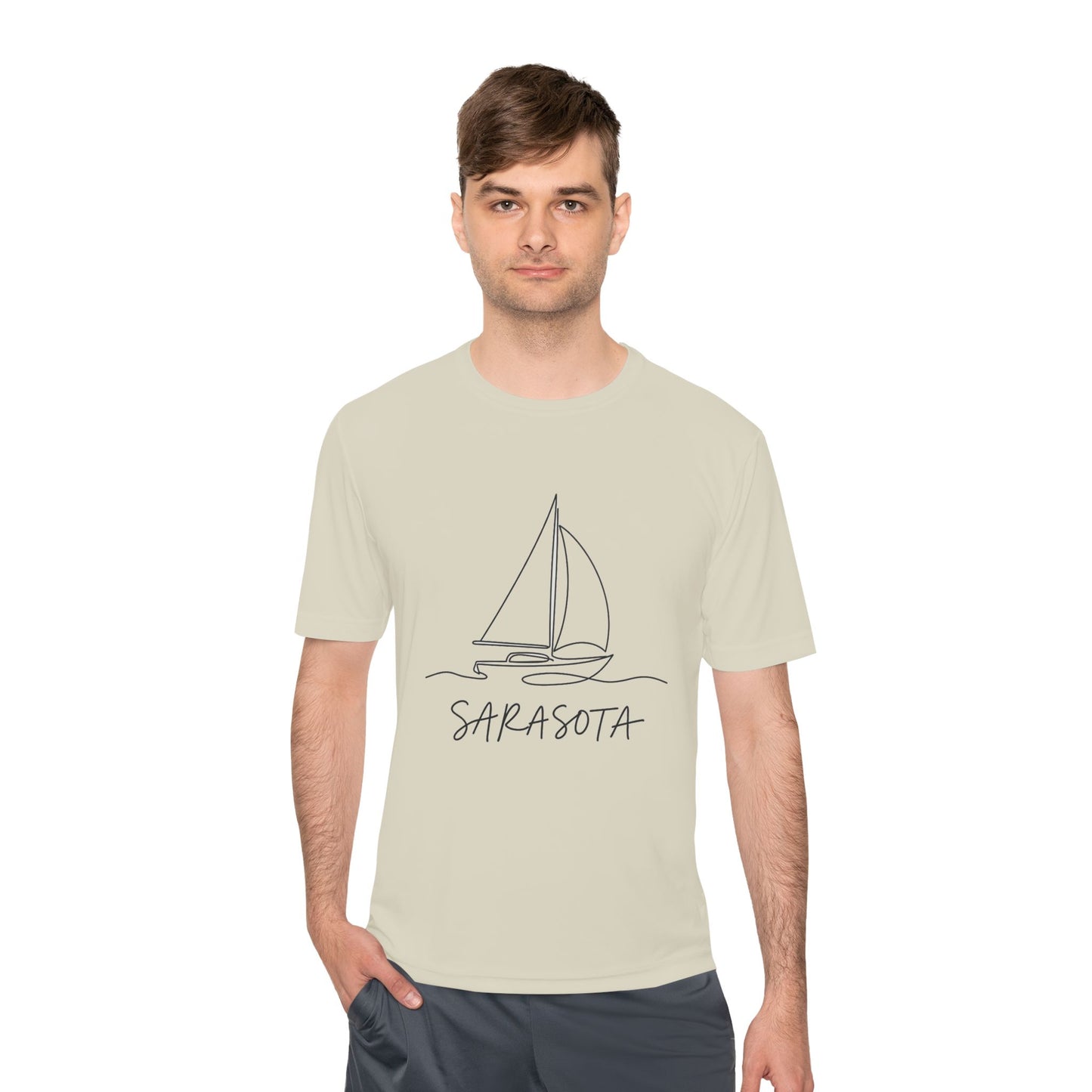 Sarasota Sailboat Tee — Lightweight Moisture‑Wicking Performance Shirt