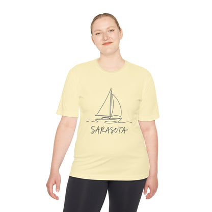 Sarasota Sailboat Tee — Lightweight Moisture‑Wicking Performance Shirt