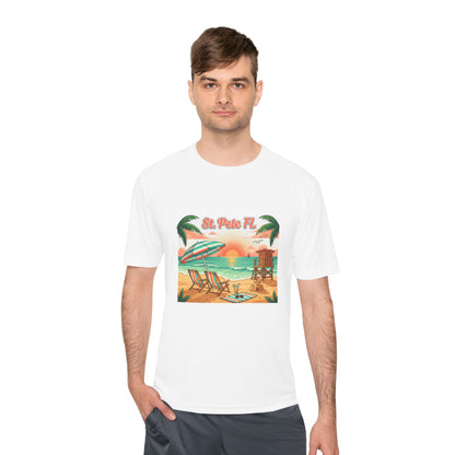 St. Pete FL Sunset Beach Tee — Tropical Palm Beach Vacation Shirt