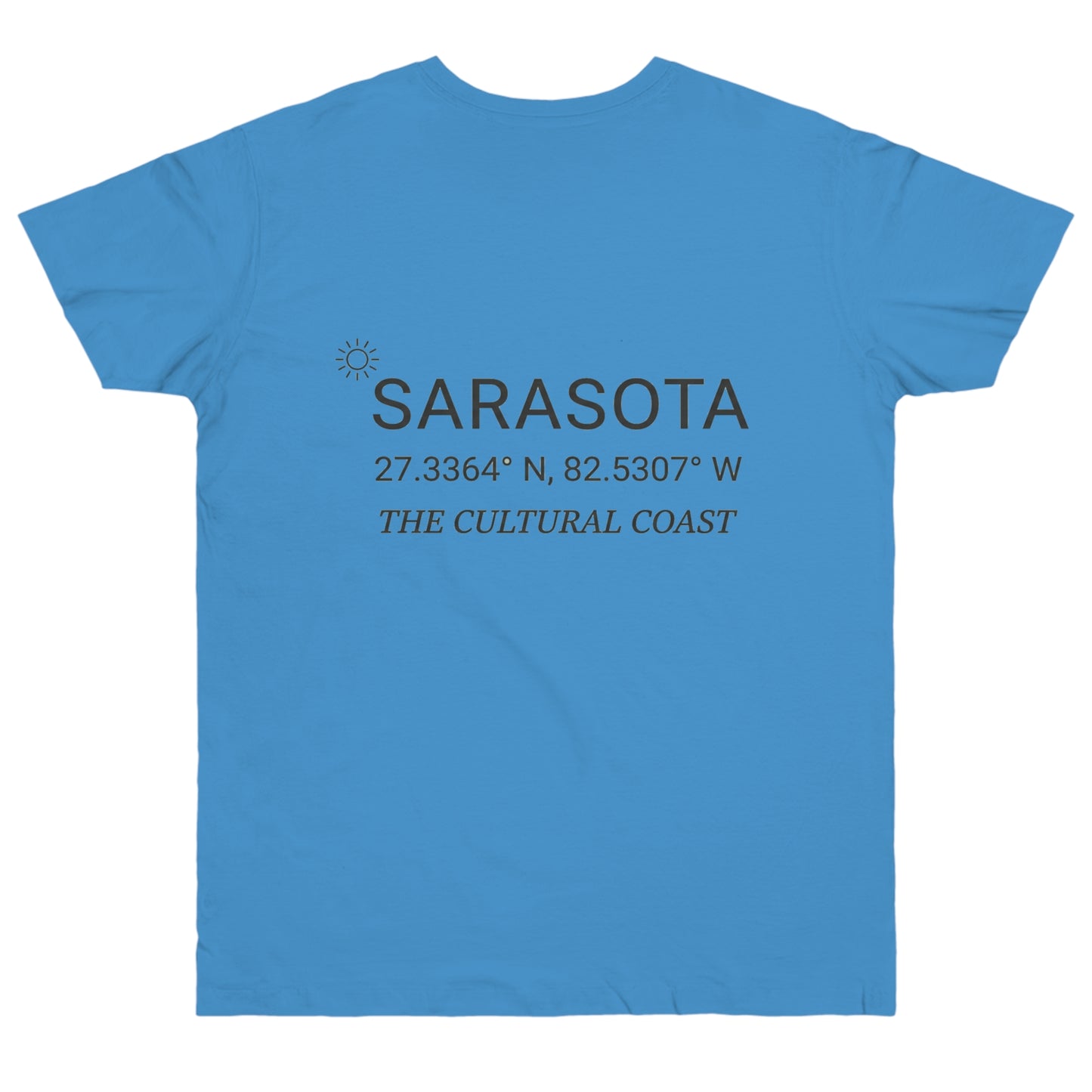 Sarasota Sailboat T-Shirt — 'Sarasota' Coordinates & The Cultural Coast Tee