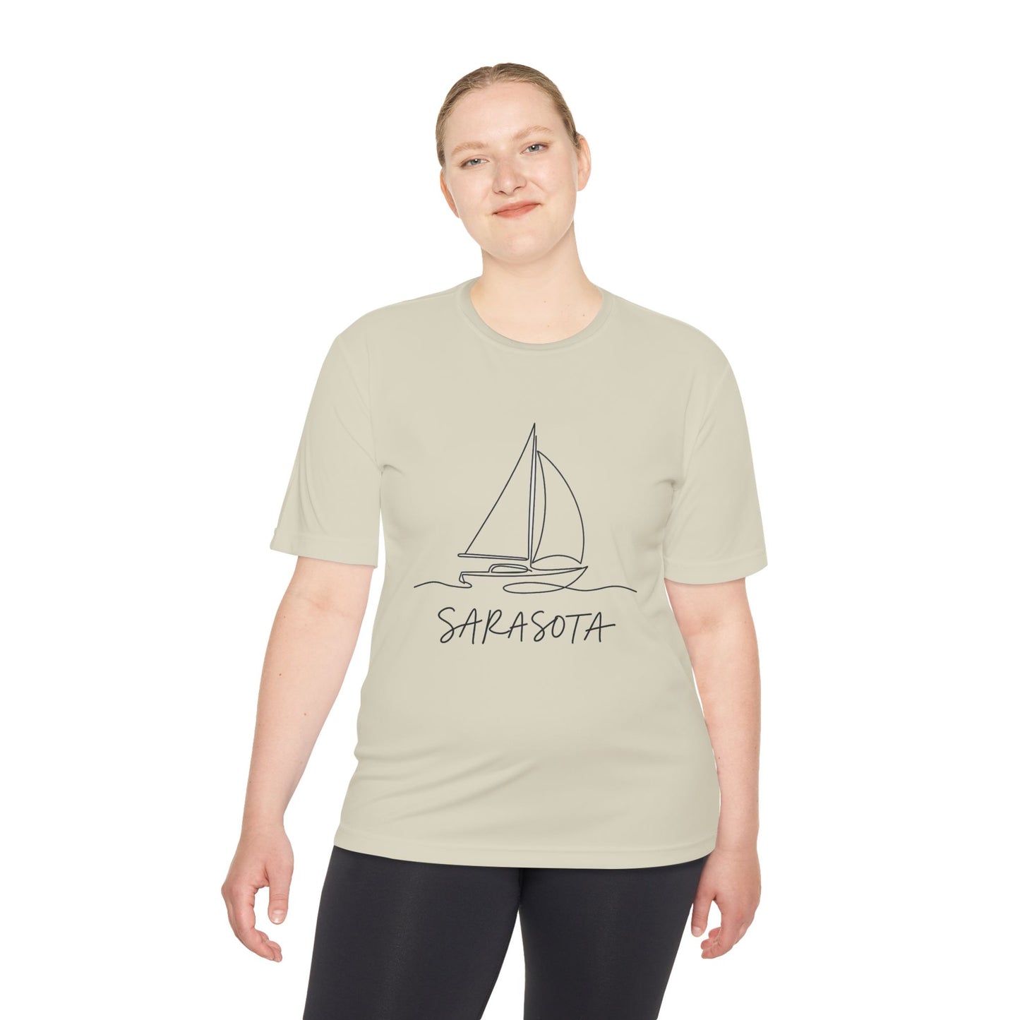 Sarasota Sailboat Tee — Lightweight Moisture‑Wicking Performance Shirt