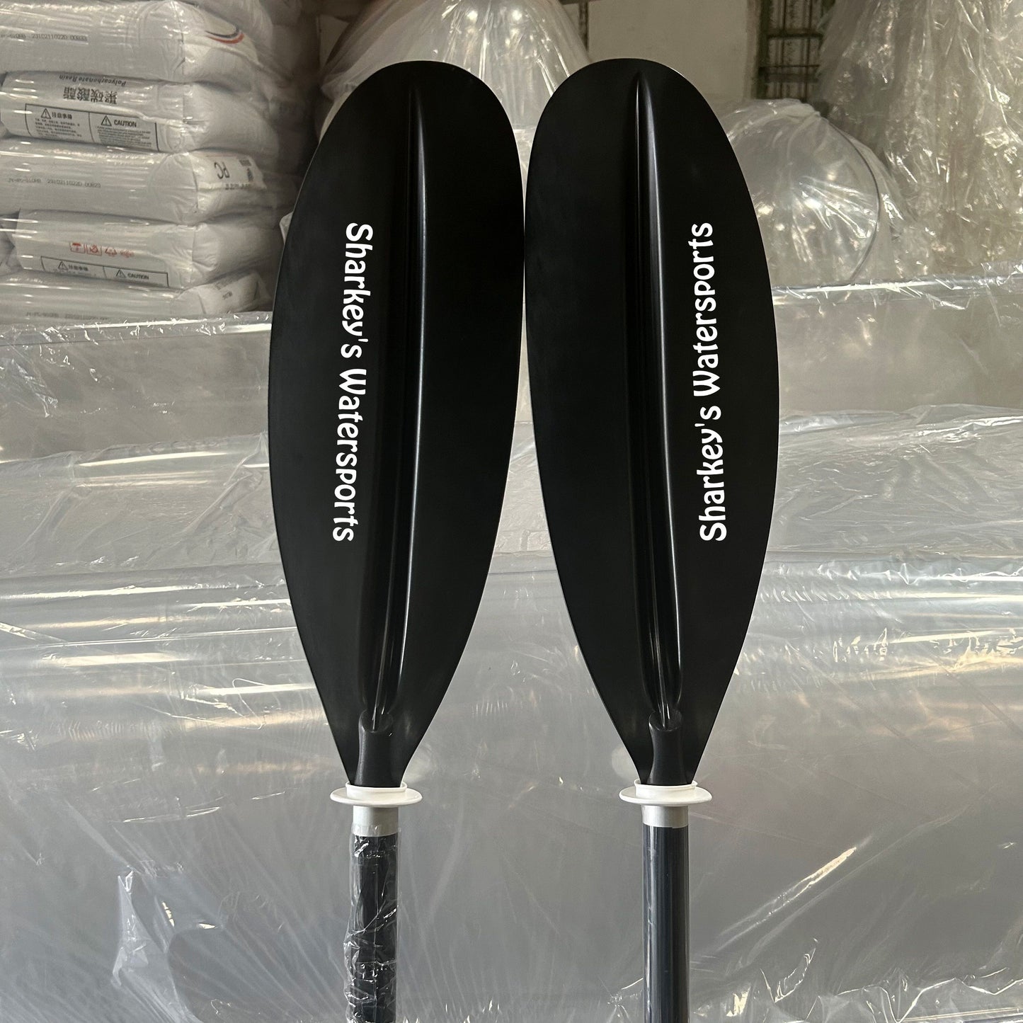 Clear Tandem Two Seat Kayak - Fully Clear with 2 Seats and 2 Paddles.