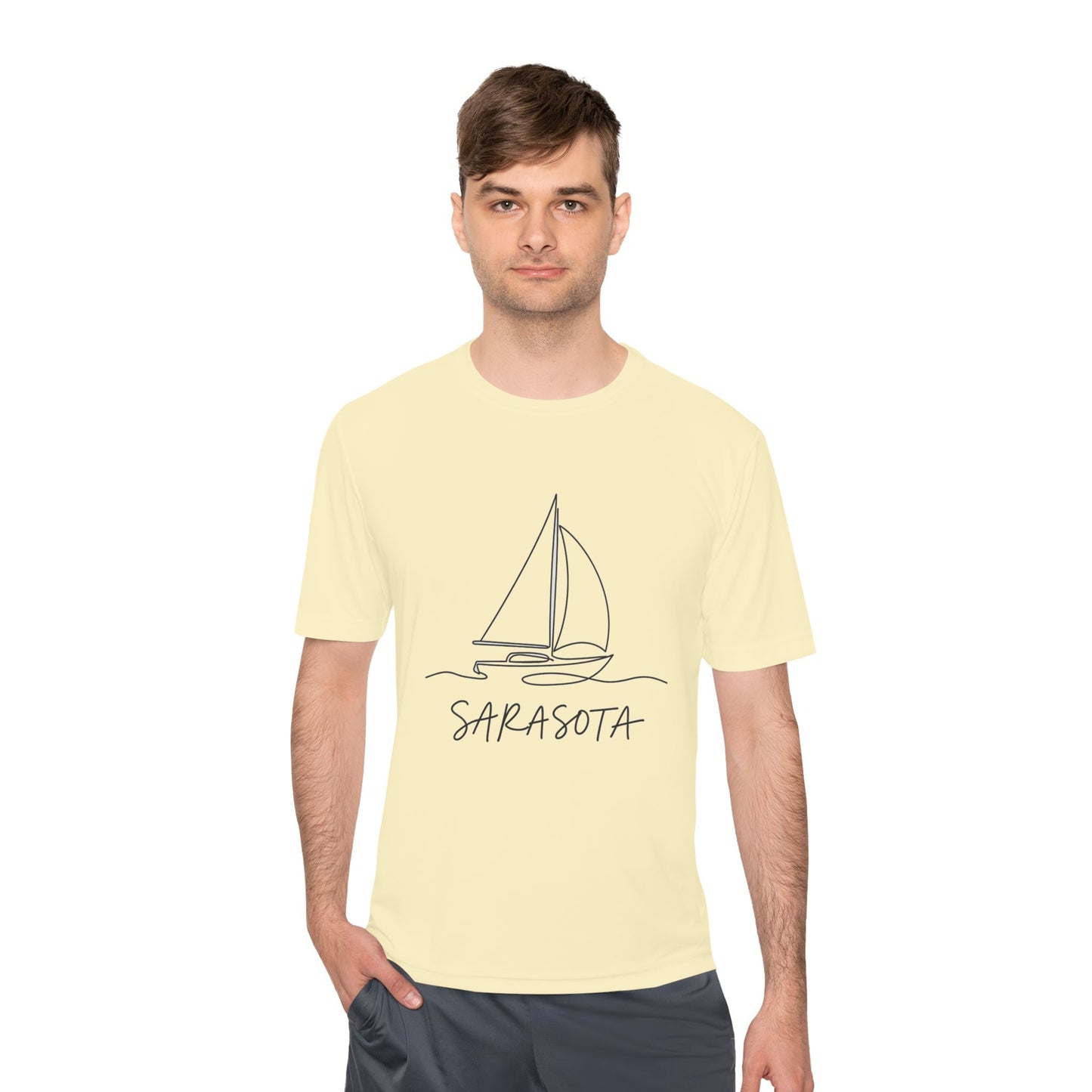 Sarasota Sailboat Tee — Lightweight Moisture‑Wicking Performance Shirt