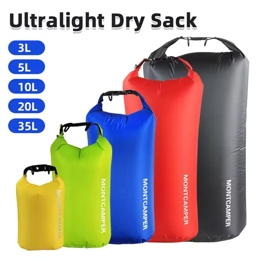 Ultralight Waterproof Dry Sack - 3D Nylon Storage Bag for Kayaking & Rafting