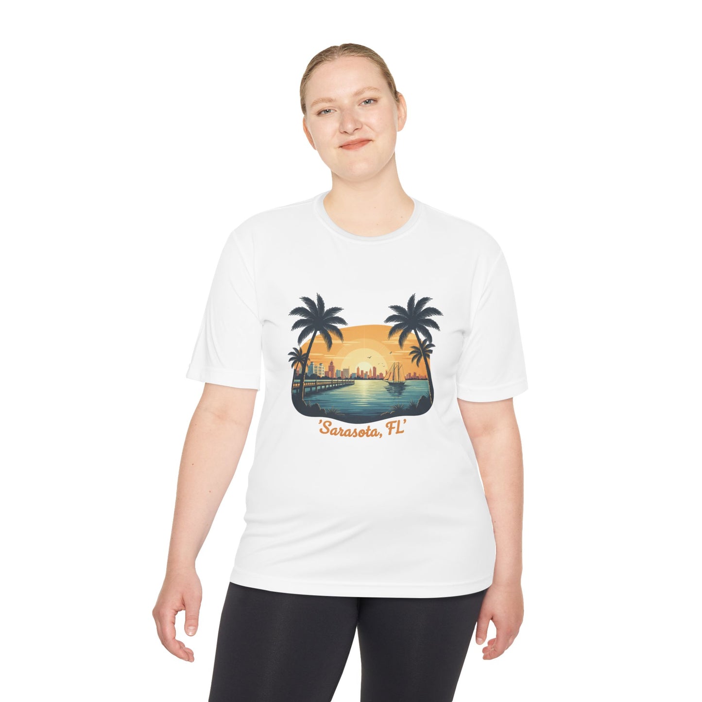 Sarasota Tee — Minimal Coastal Moisture-wicking Tee - Watersports Now 