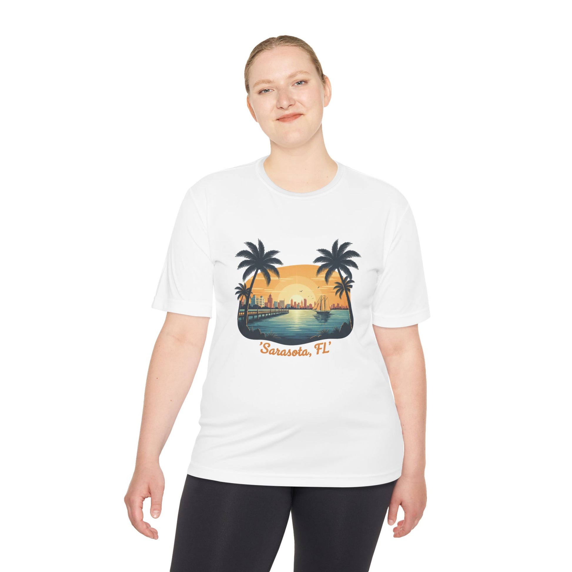 Sarasota Tee — Minimal Coastal Moisture-wicking Tee - Watersports Now 
