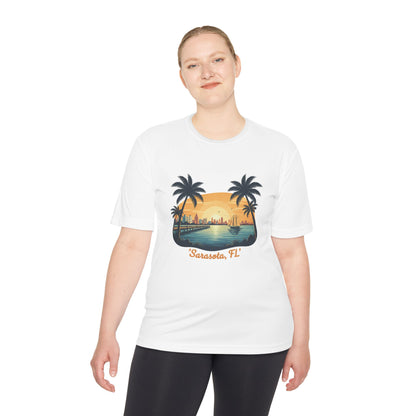 Sarasota Tee — Minimal Coastal Moisture-wicking Tee - Watersports Now 