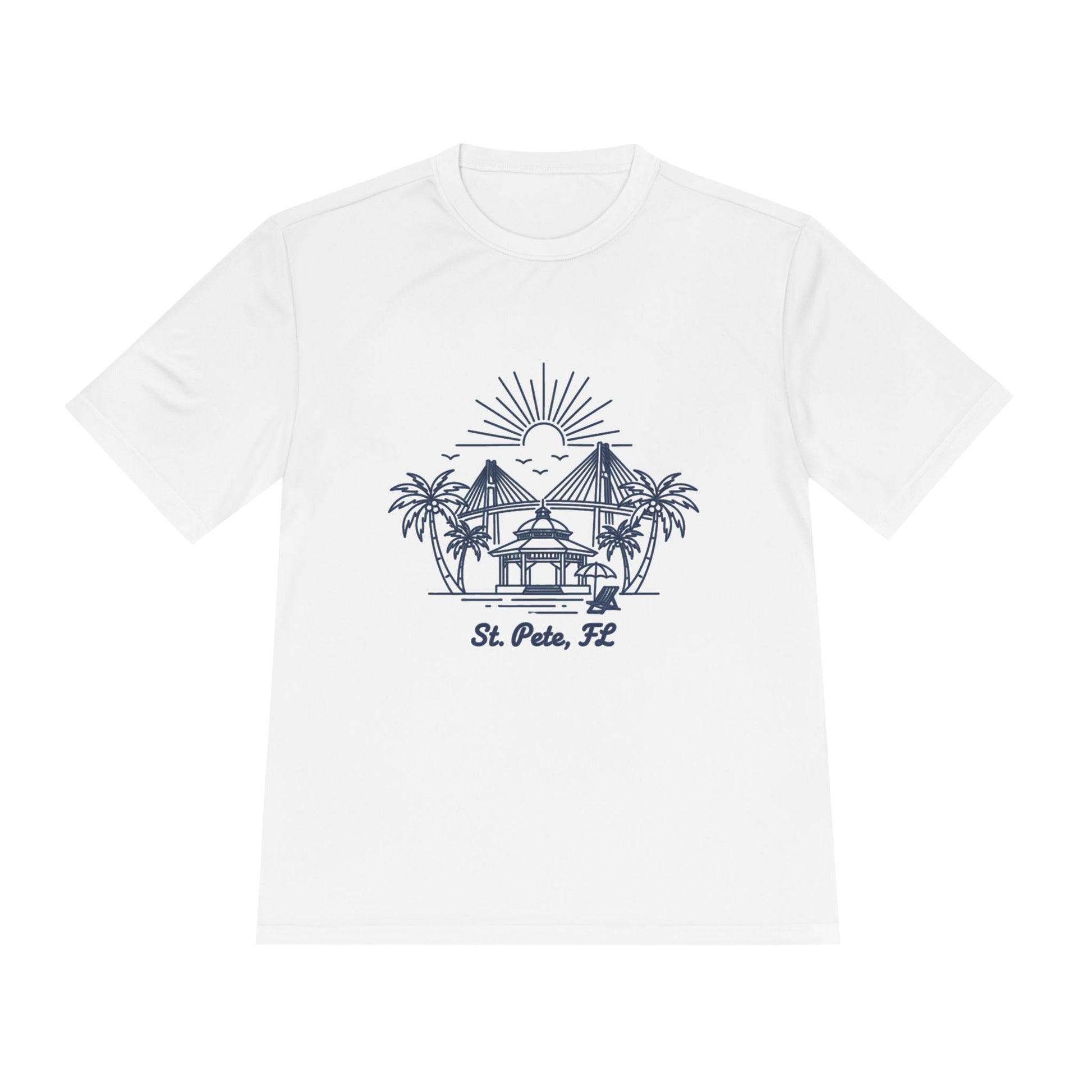 St. Pete, FL Beach Hut Tee – Coastal Vacation T-Shirt - Watersports Now 