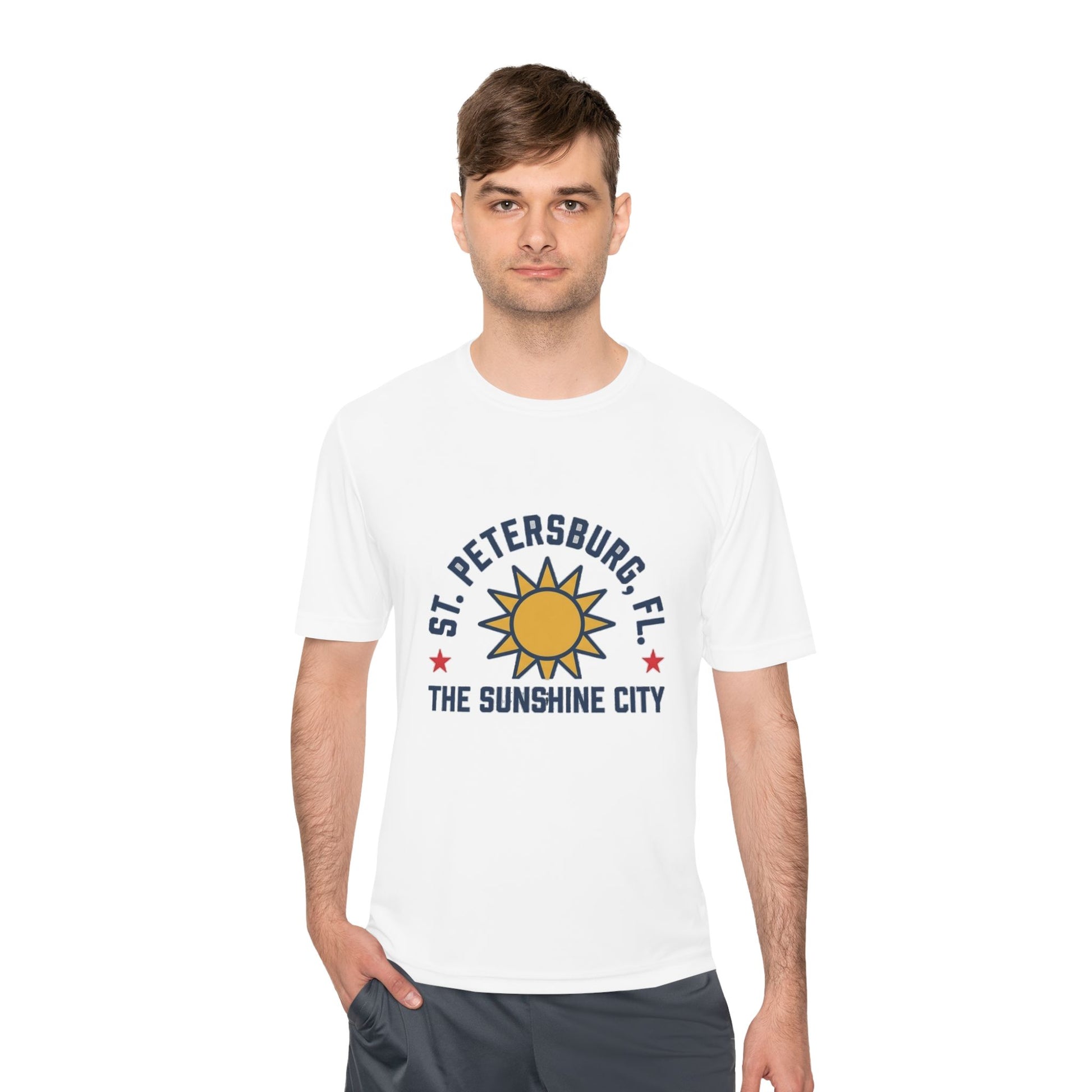 St. Petersburg FL 'The Sunshine City' Moisture-Wicking Tee - Watersports Now 